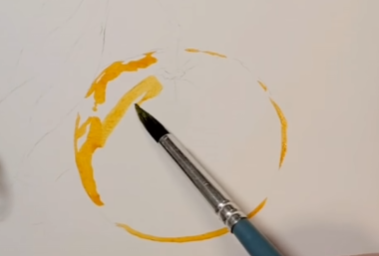 Comment peindre une orange à l'aquarelle ?